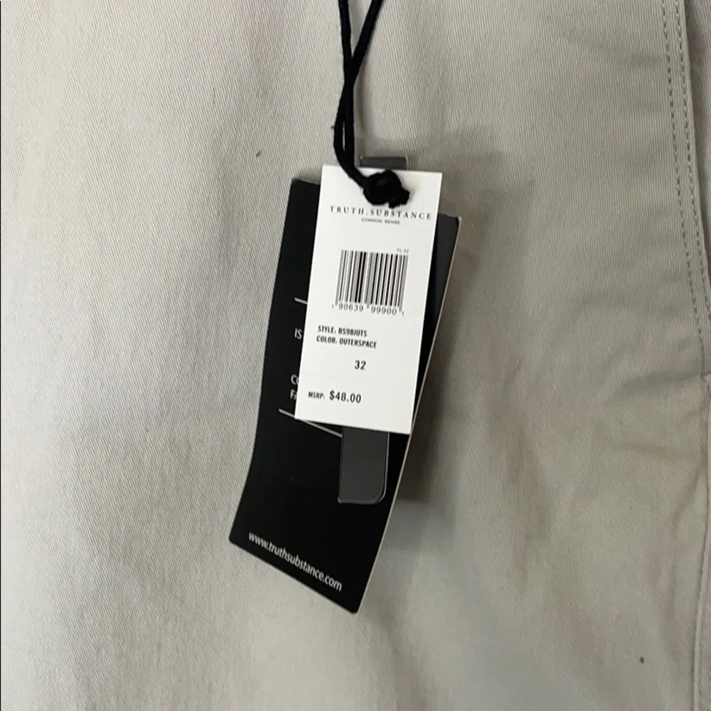 TRUTH SUBSTANCE men's grey cargo short strech size 32